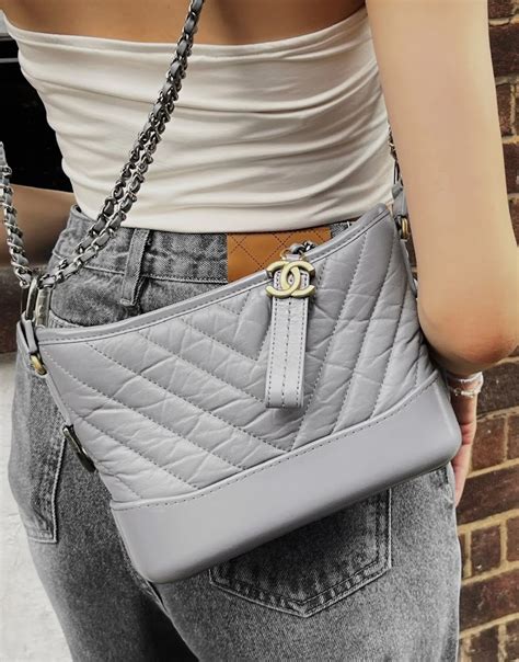 chanel gabrielle bag silver small size|Chanel gabrielle bag investment.